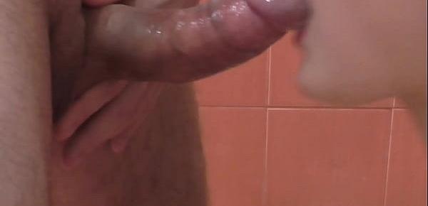 Sweet deepthroat with saliva from a young mom CalientePWNZ